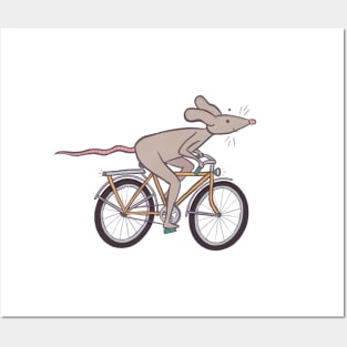 Mouse on a Bicycle Posters and Art